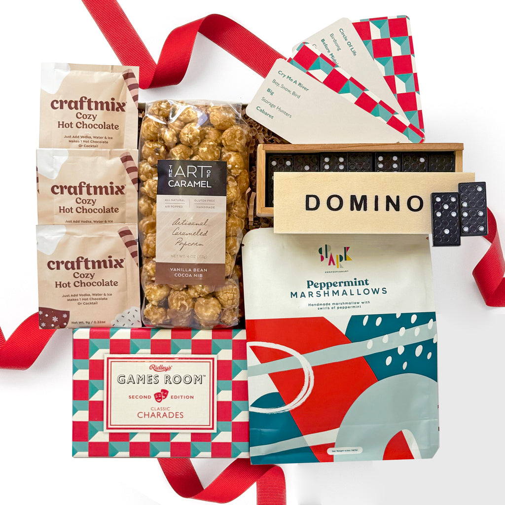 Festive Snacks and Games Gift Box