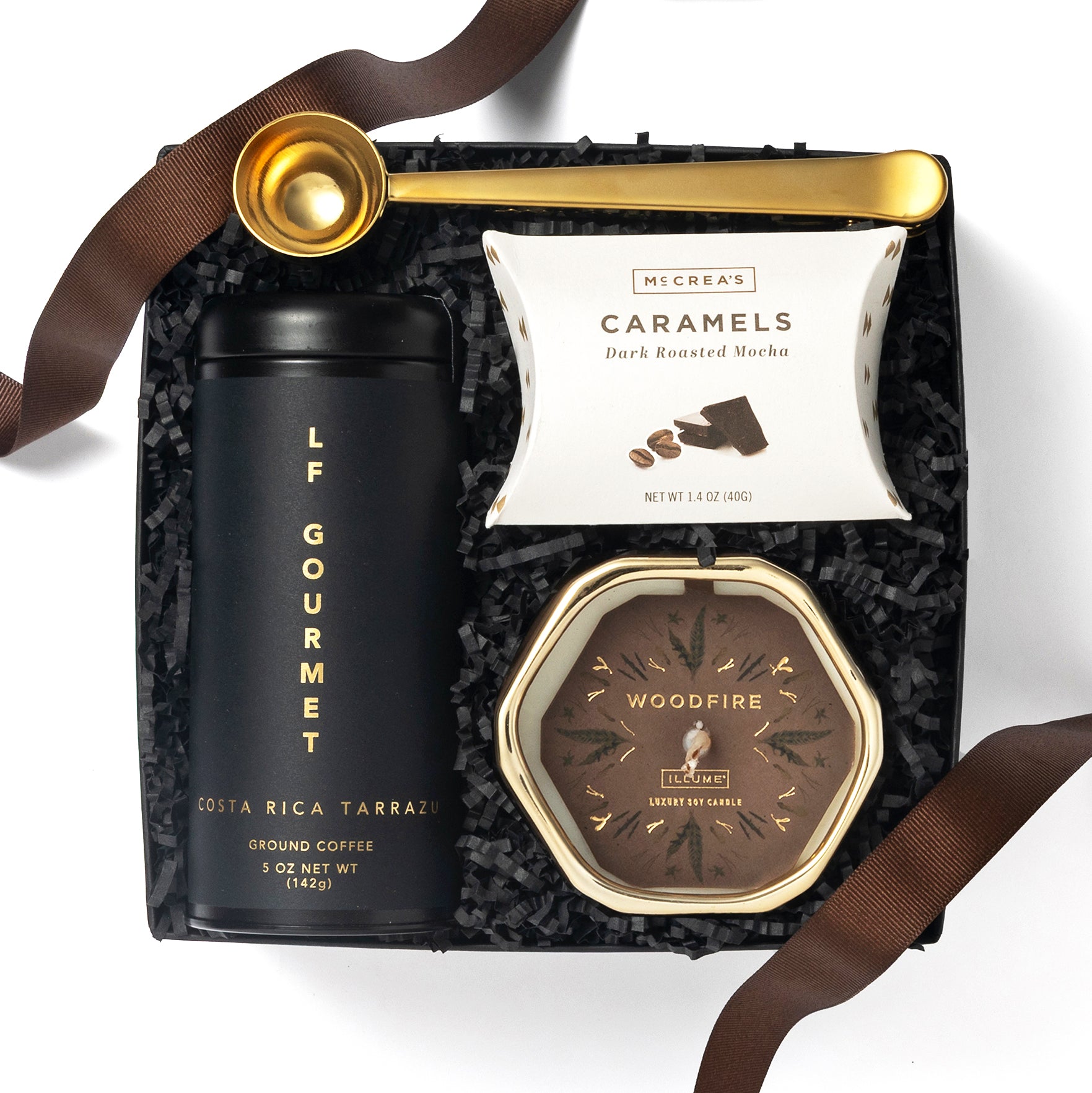 Candle Coffee Black and Gold Gift Box