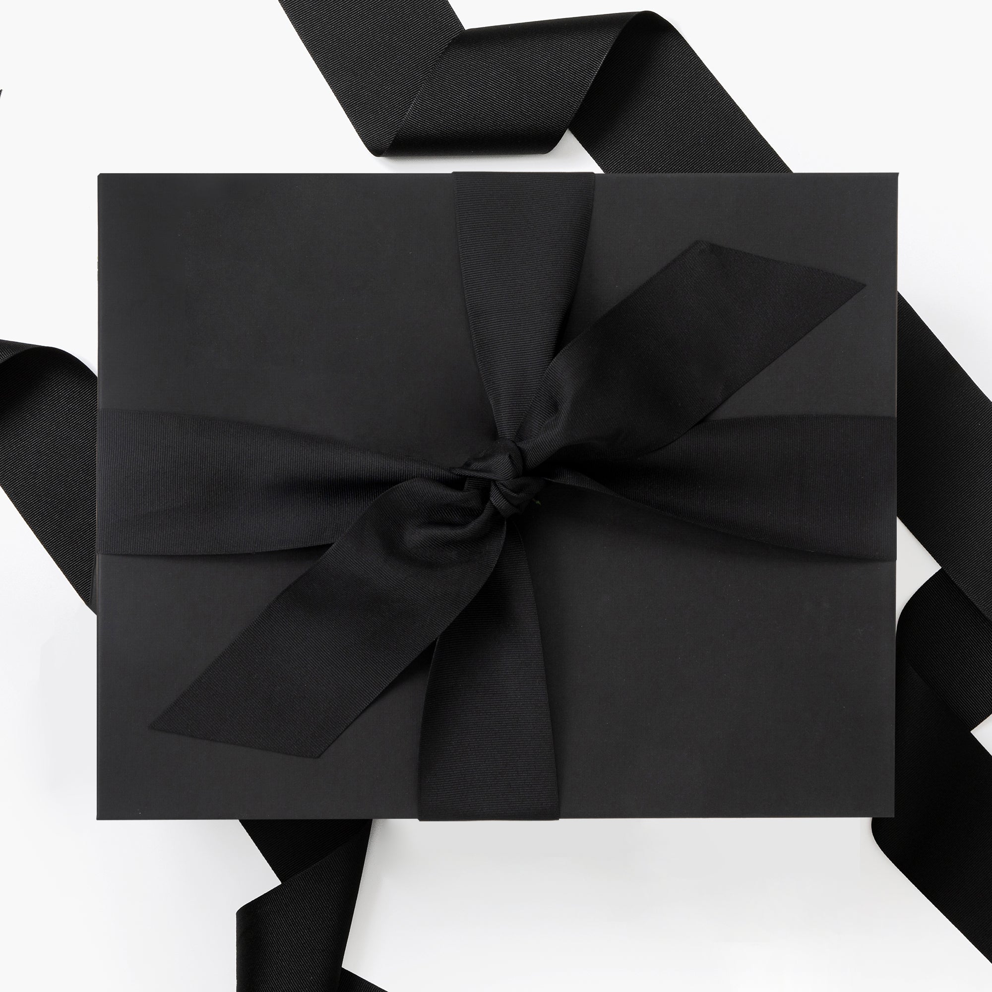 Black Gift Box with Ribbon
