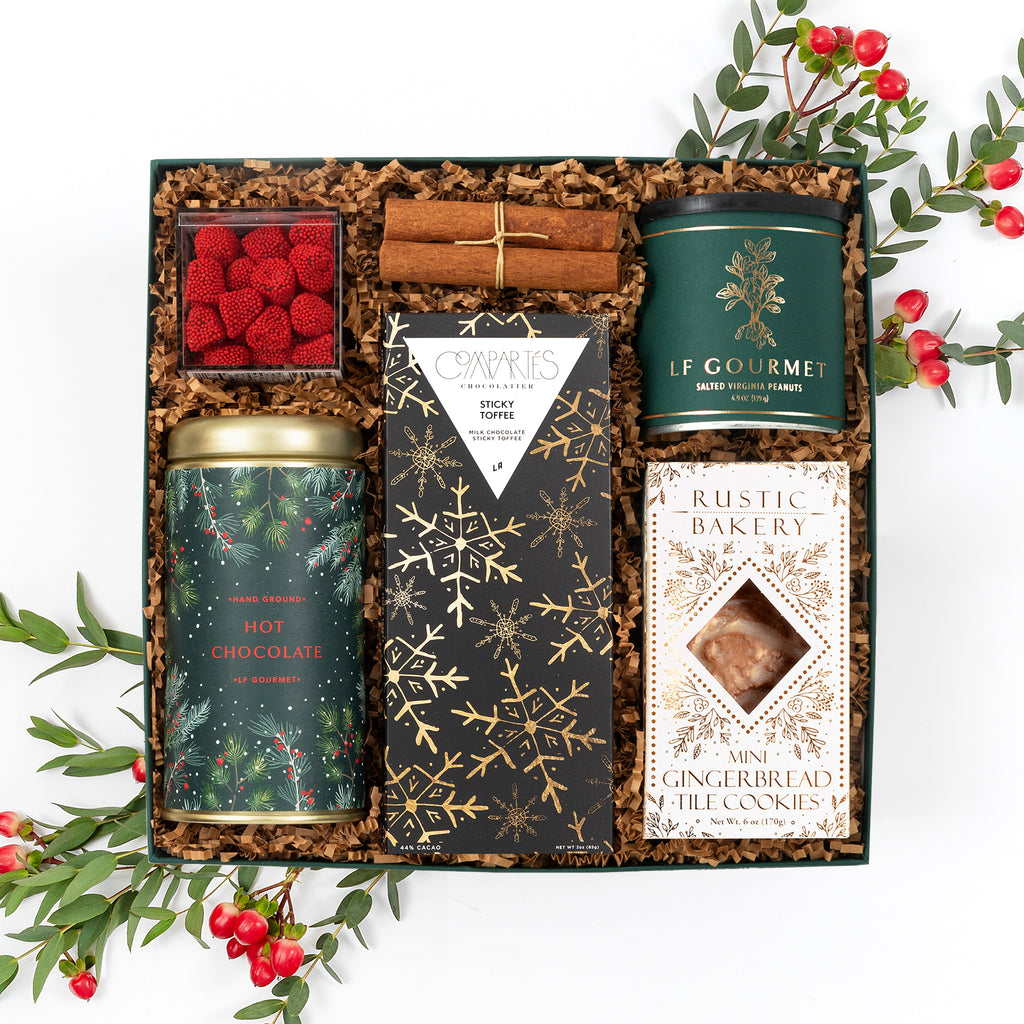 Festive Holiday Christmas Treats Gift Box