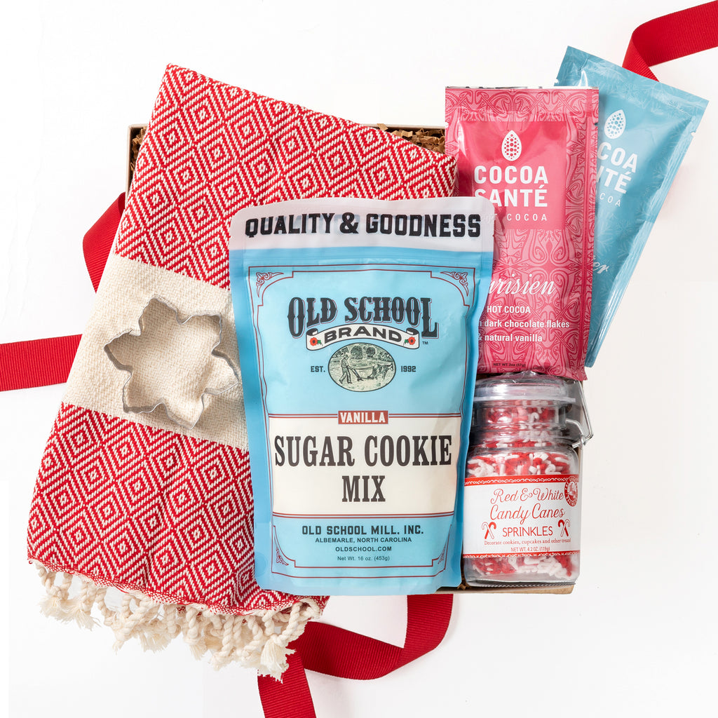 Holiday Christmas Cookie Hot Cocoa Gift Box