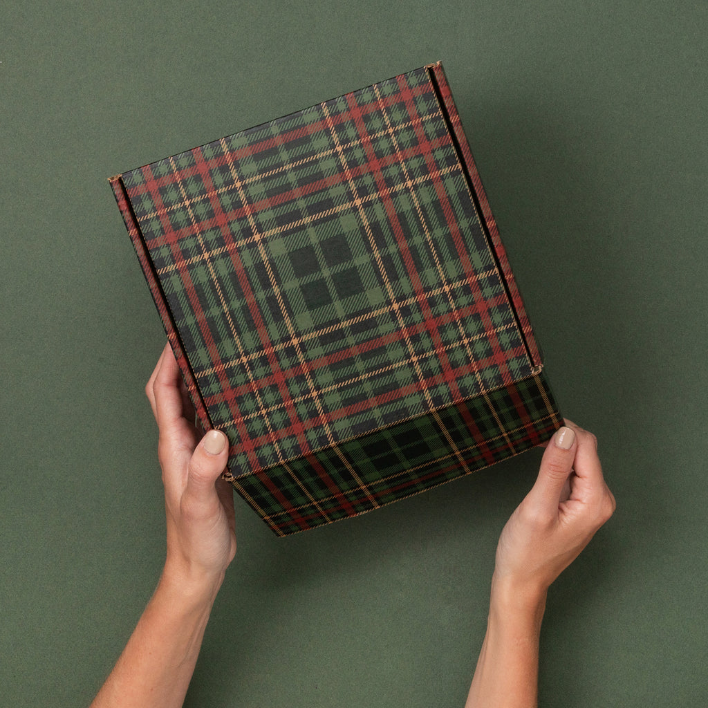 Plaid Holiday Gift Box