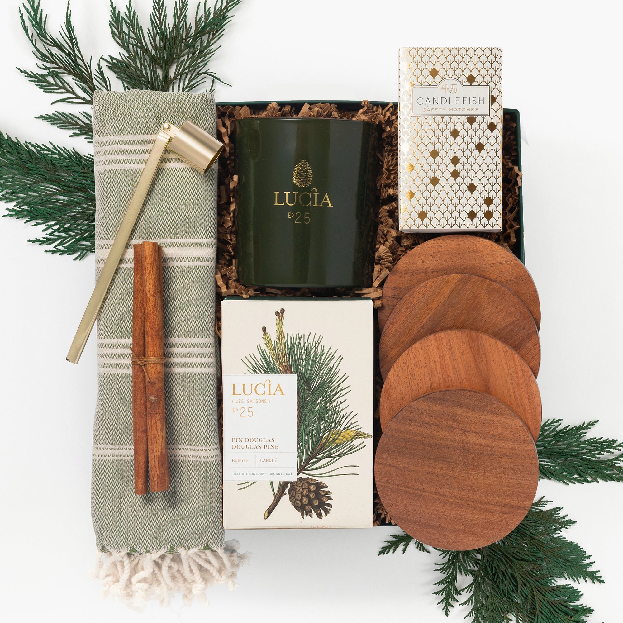 Holiday Home Decor Candle Gift Box