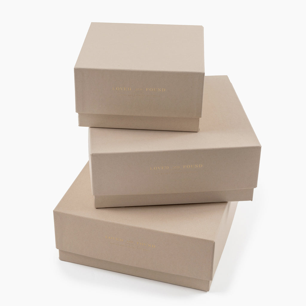 Deluxe Kraft Gift Box with Gold Logo