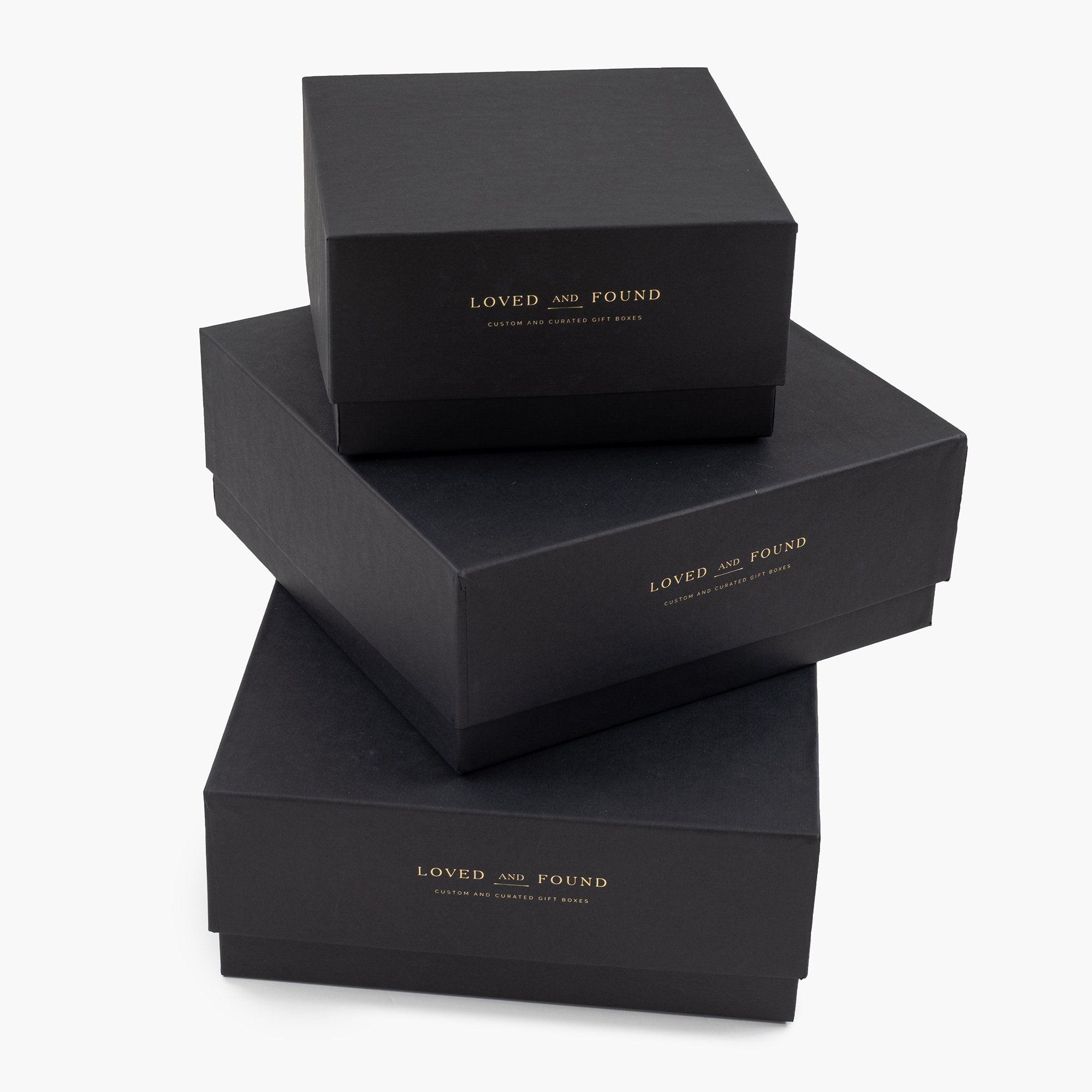 Black Rigid Linen Gift Box