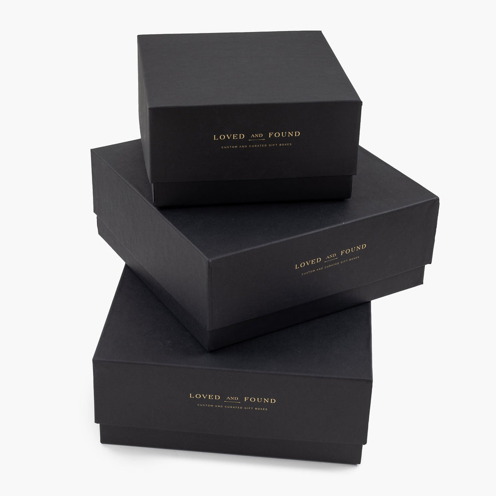 Black Linen Rigid Gift Box