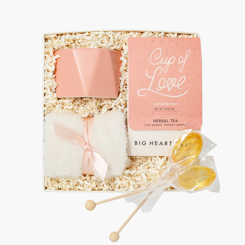 Candle Tea Blush Self Care Gift Box