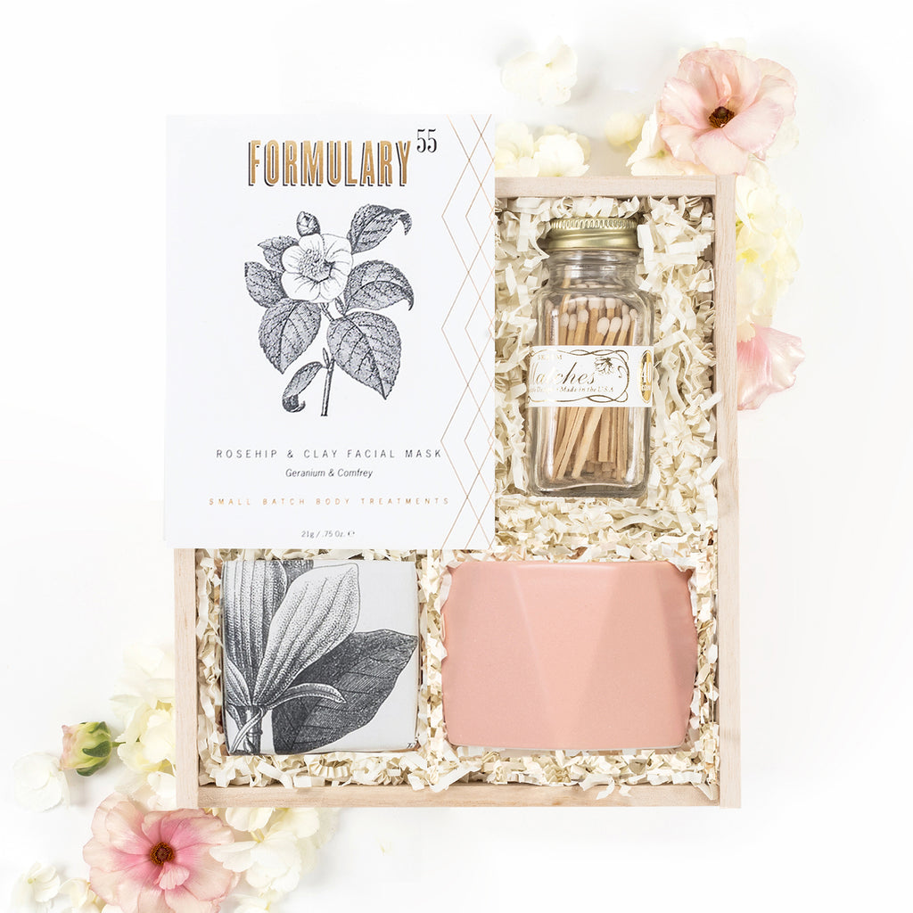 Blush Pink Spa Pampering Gift Box