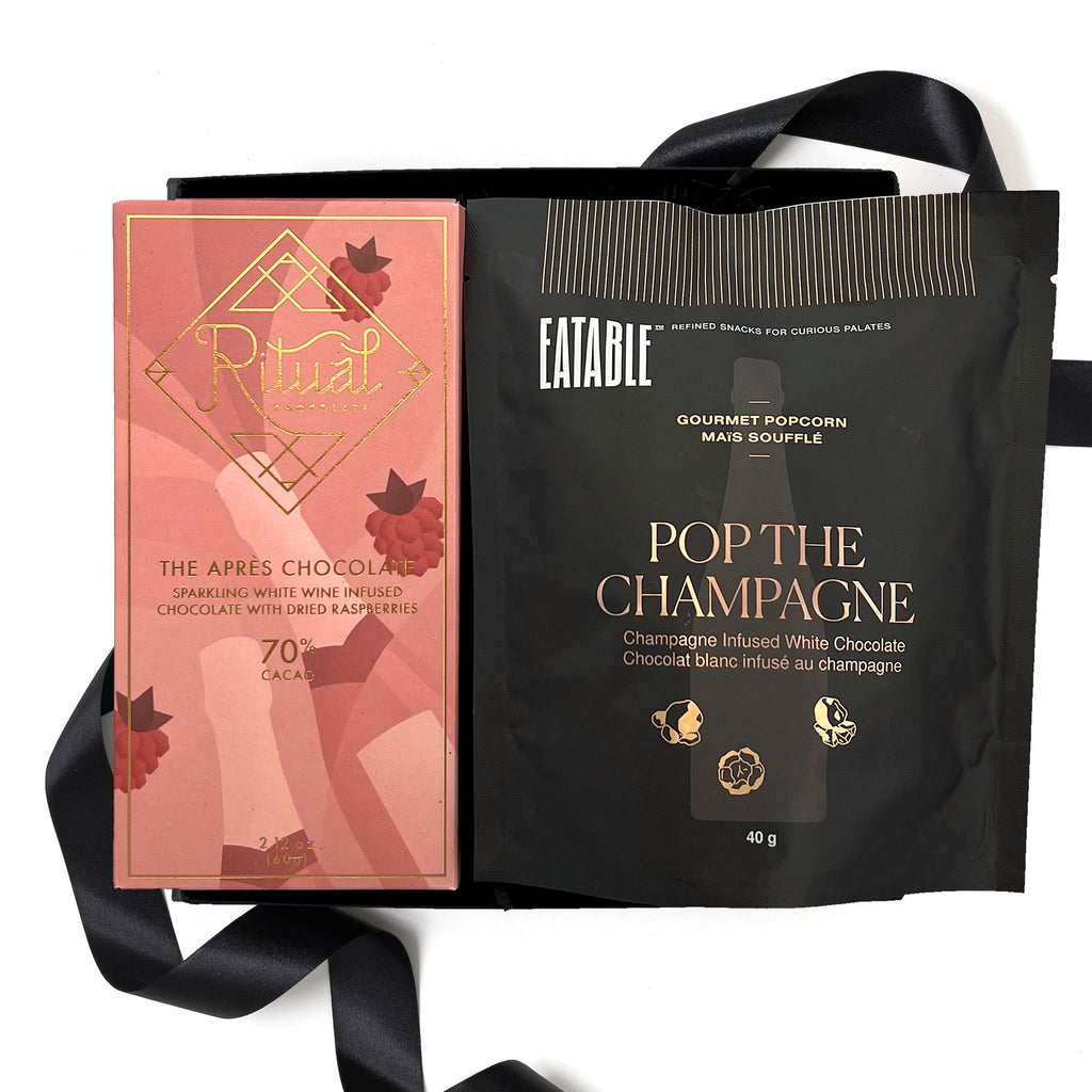 Champagne & Chocolate Loved and Found Custom and Curated Gift Boxes