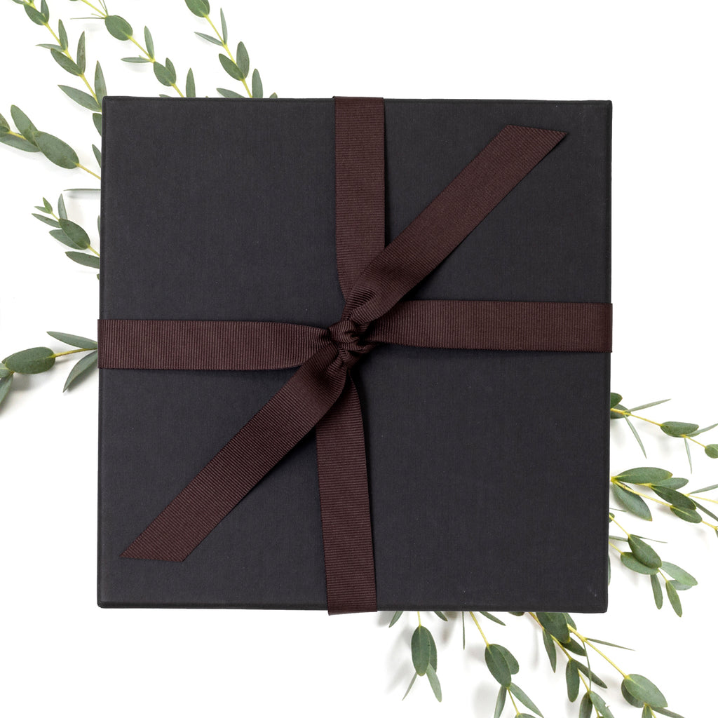 Black Coffee Gift Box with Ribbon